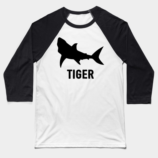 Tiger Shark Shirt Baseball T-Shirt by Pushloop